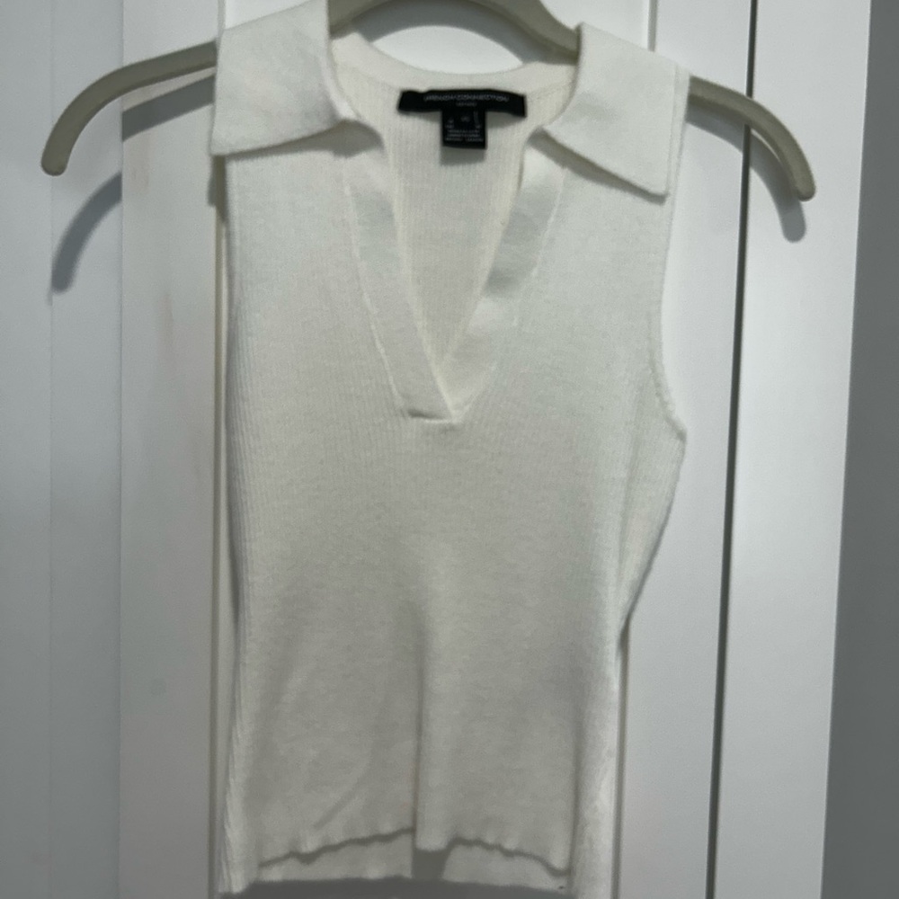 French Connection Ivory Knit Top